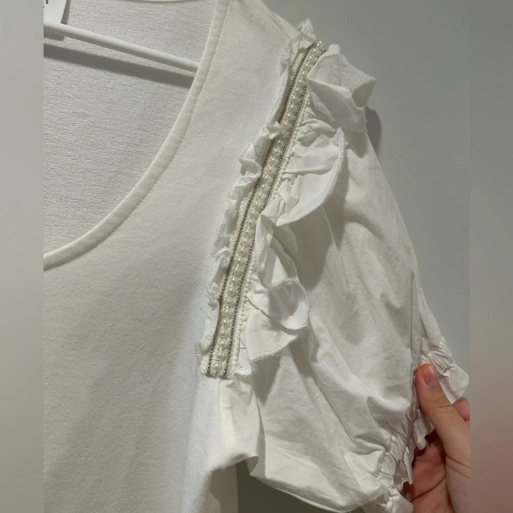 Sundays Coconut Milk Puff Sleeve Veda Mini Dress - Picture 4 of 8